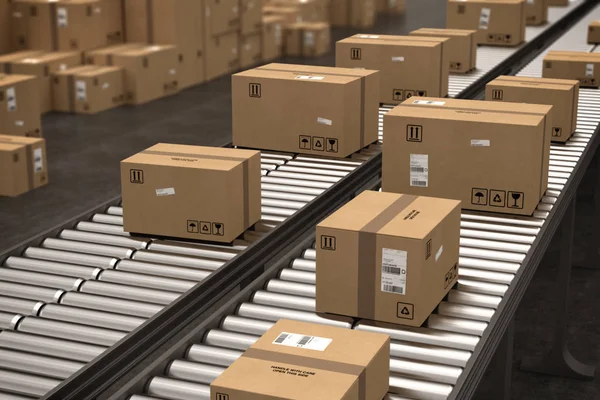 Boxes on Conveyor